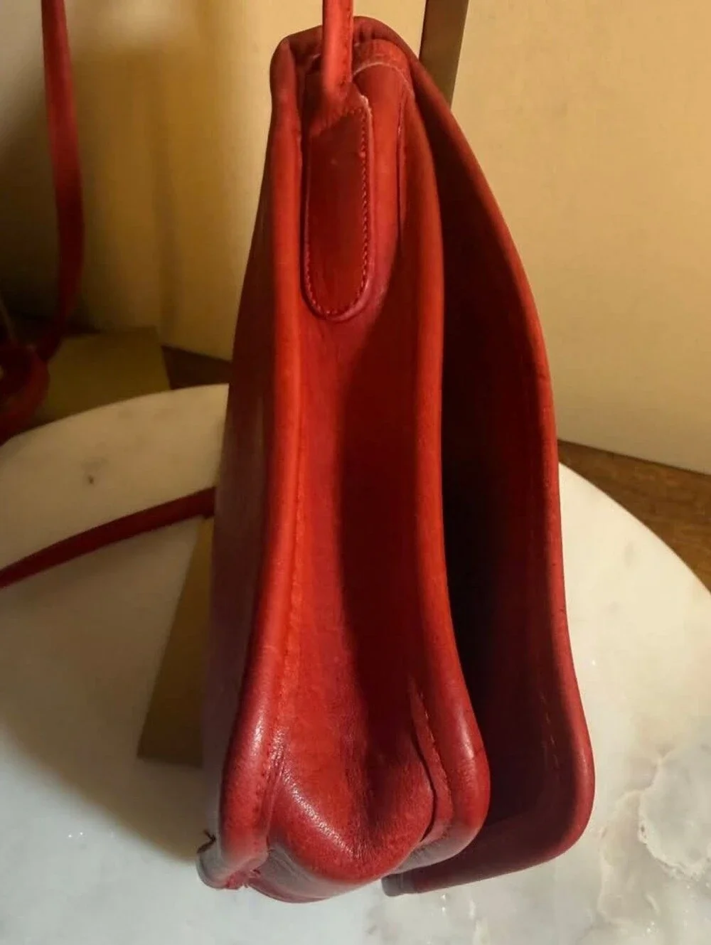 COACH NYC RED COMPACT POUCH